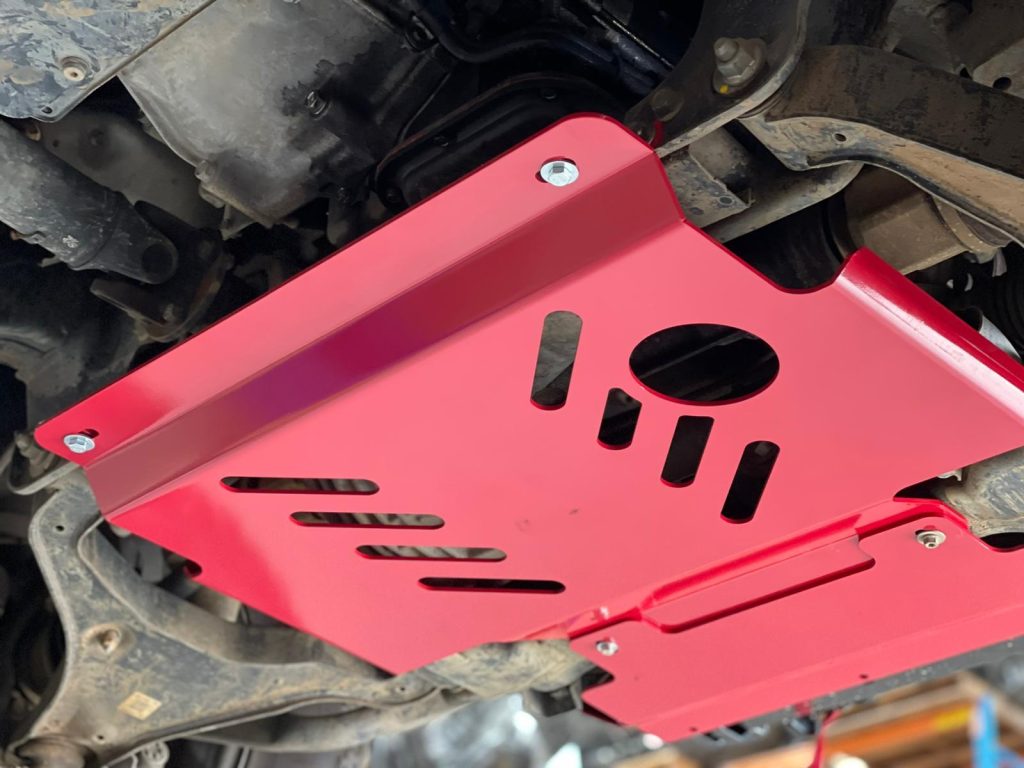 Nissan Navara D40 Bash Plate 4MM Steel Red Under Carriage Protection
