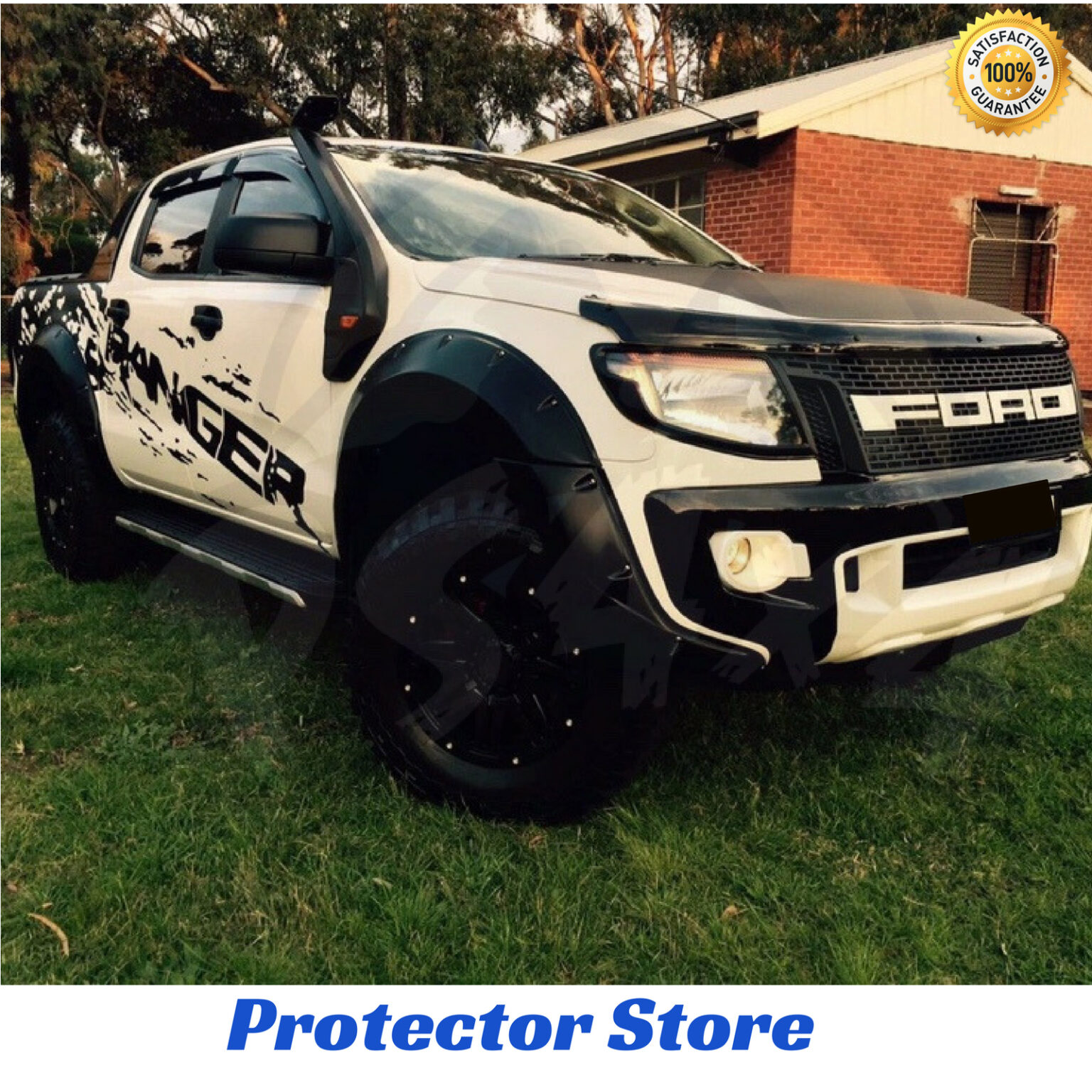 FORD RANGER RANGER STICKER KIT SWAGE DECAL KIT VINYL WRAP BLACK | PS4X4