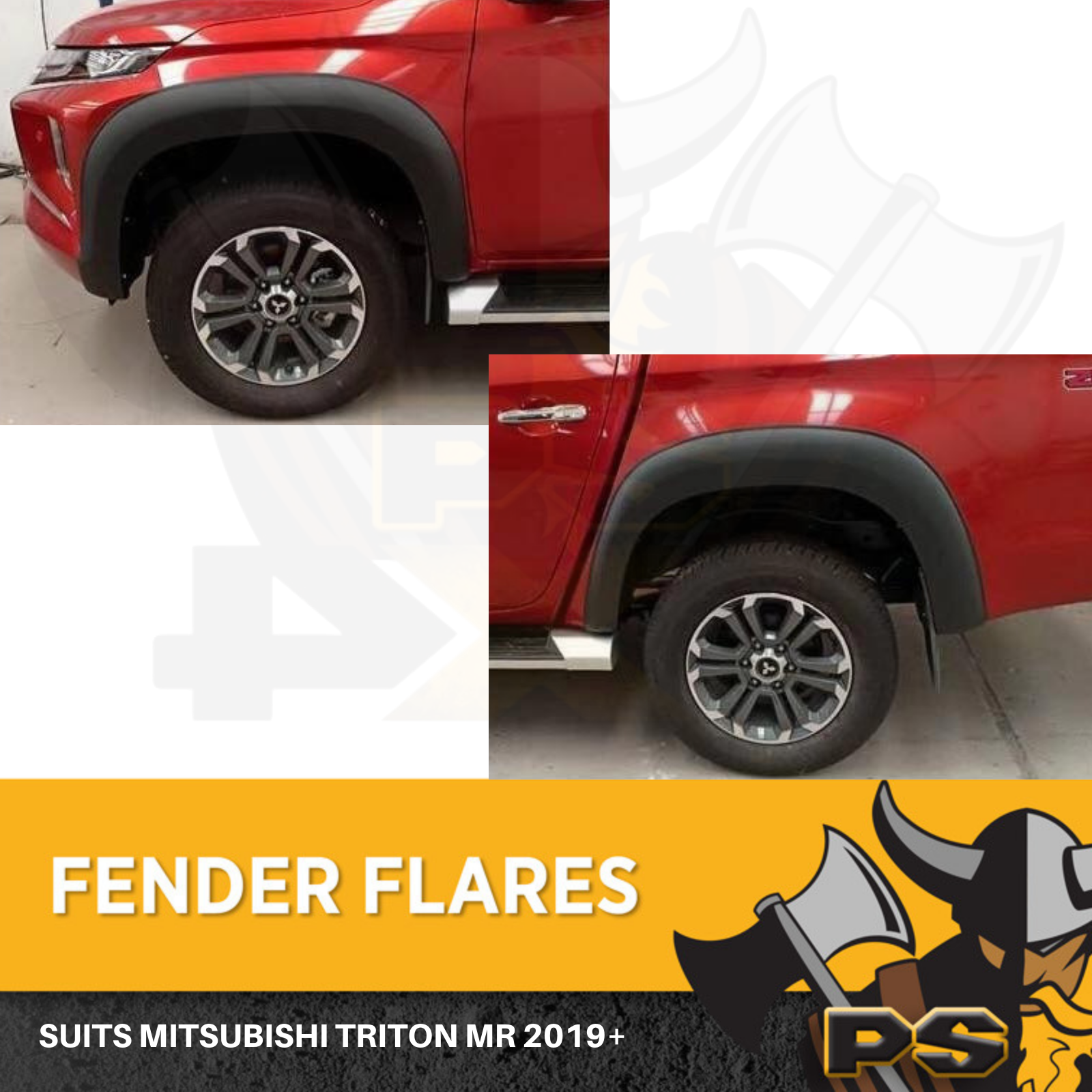Universal MR Fender Flare Mud Flaps For Mazda Bravo / BT50 / B2500 / B2600 / B4000