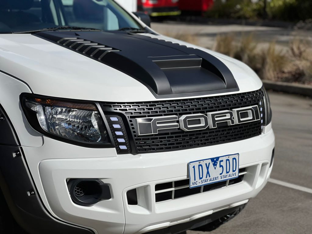 Matte Black Bonnet Scoop Hood Raptor Style For Ford Ranger 2011 - 2015 ...