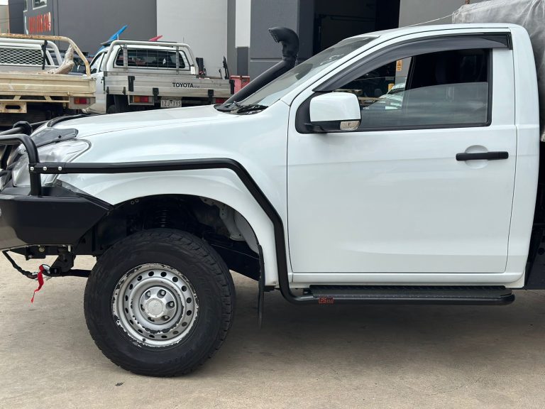 Heavy Duty Side Steps & Brush Rail Bars suit Single Cab Isuzu D-Max ...